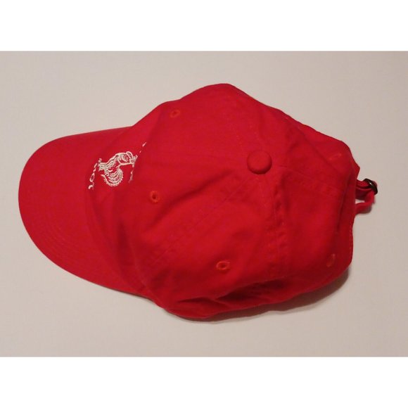 Petal and Peacocks Red Rooster Make It Hot Sriracha Hat OSFM ADJUSTABLE - Picture 5 of 10